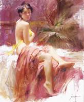 Pino Daeni - Impression oil painting.